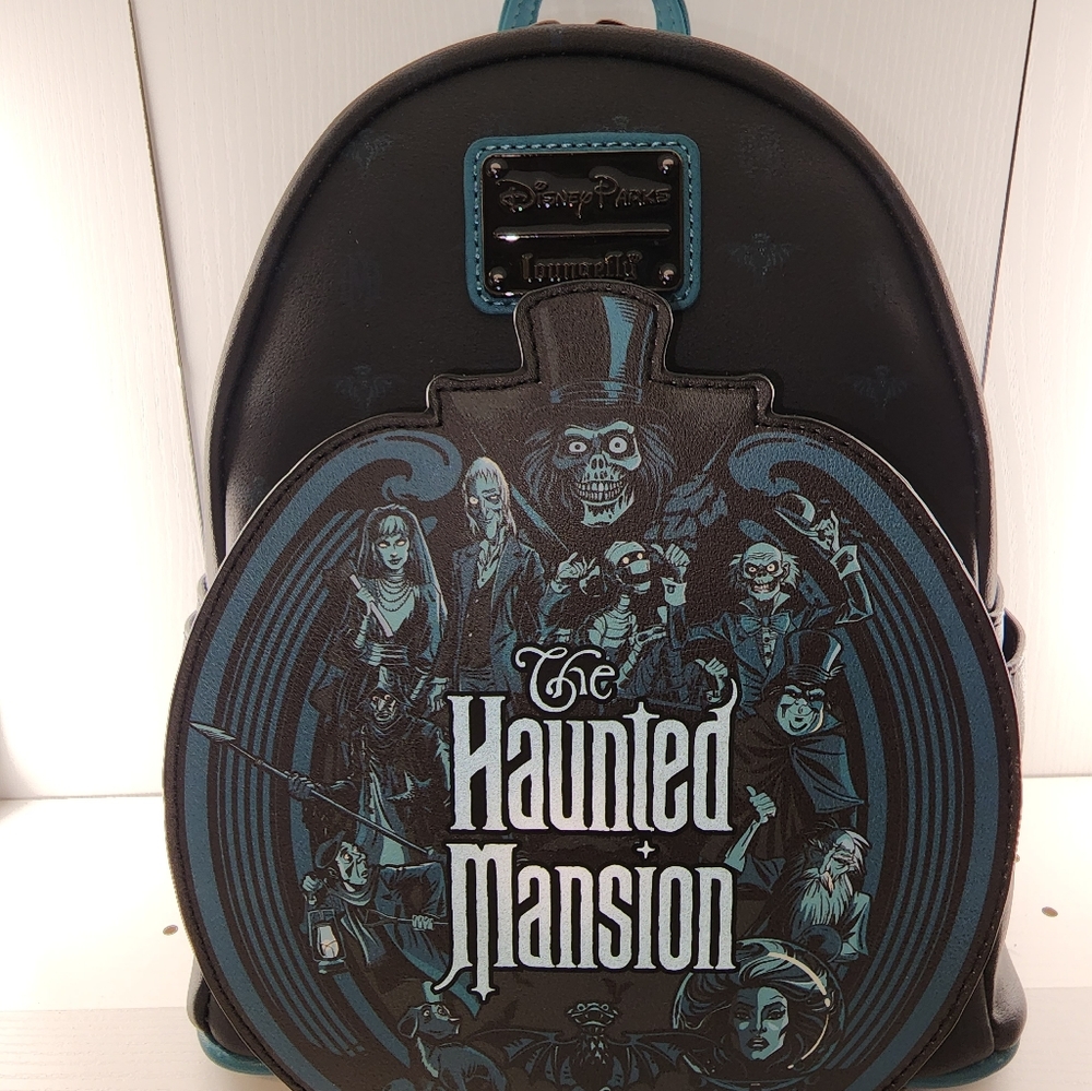 Loungefly The Haunted Mansion Glow-in-the-Dark Backpack New With Tags - Picture 8 of 8